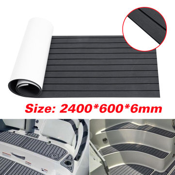 Marine Flooring Faux Teak Eva Foam Boat Decking Sheet Grey Black