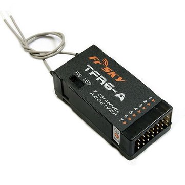 FrSky 2.4G 7CH TFR6-A Receiver FASST Compatible (Horizontal Connectors) for Radio Transmitter