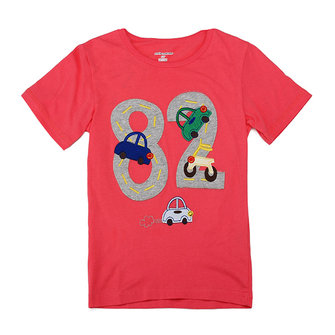 2015 New Little Maven Lovely Number Baby Bambini Boy in cotone a maniche corte T-shirt Top